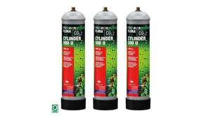 CO2 Einwegflaschen Set mit Gummistandfuß und TÜV-Prüfung