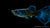 Guppy Männlich Blue Moskau swimming in an aquarium
