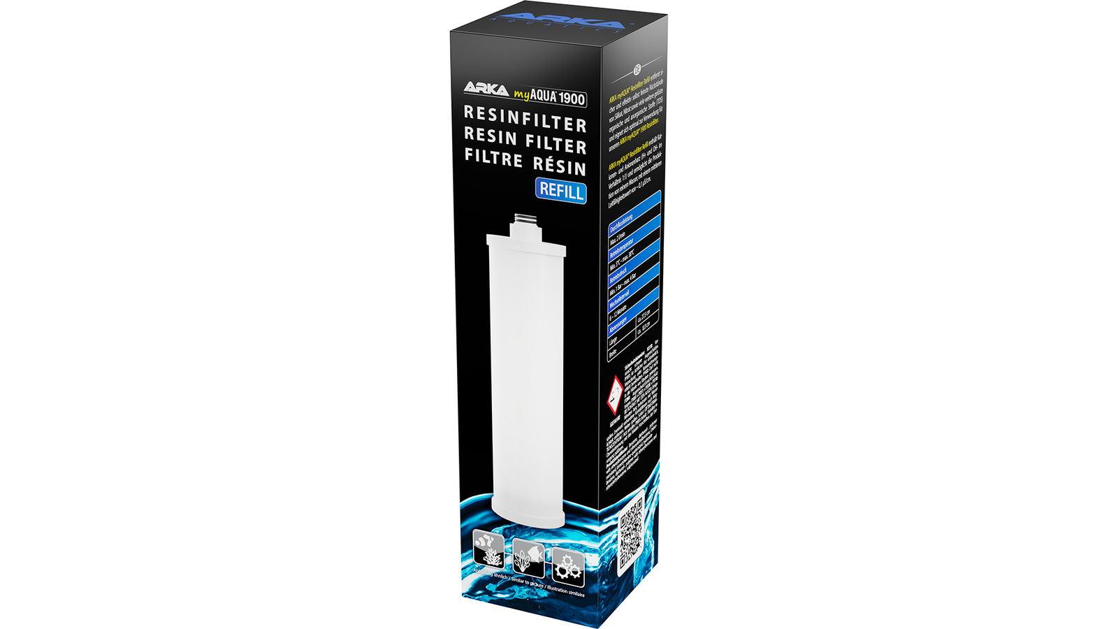 ARKA myAqua 1900 Resinfilter Refiller für Wasserreinigung