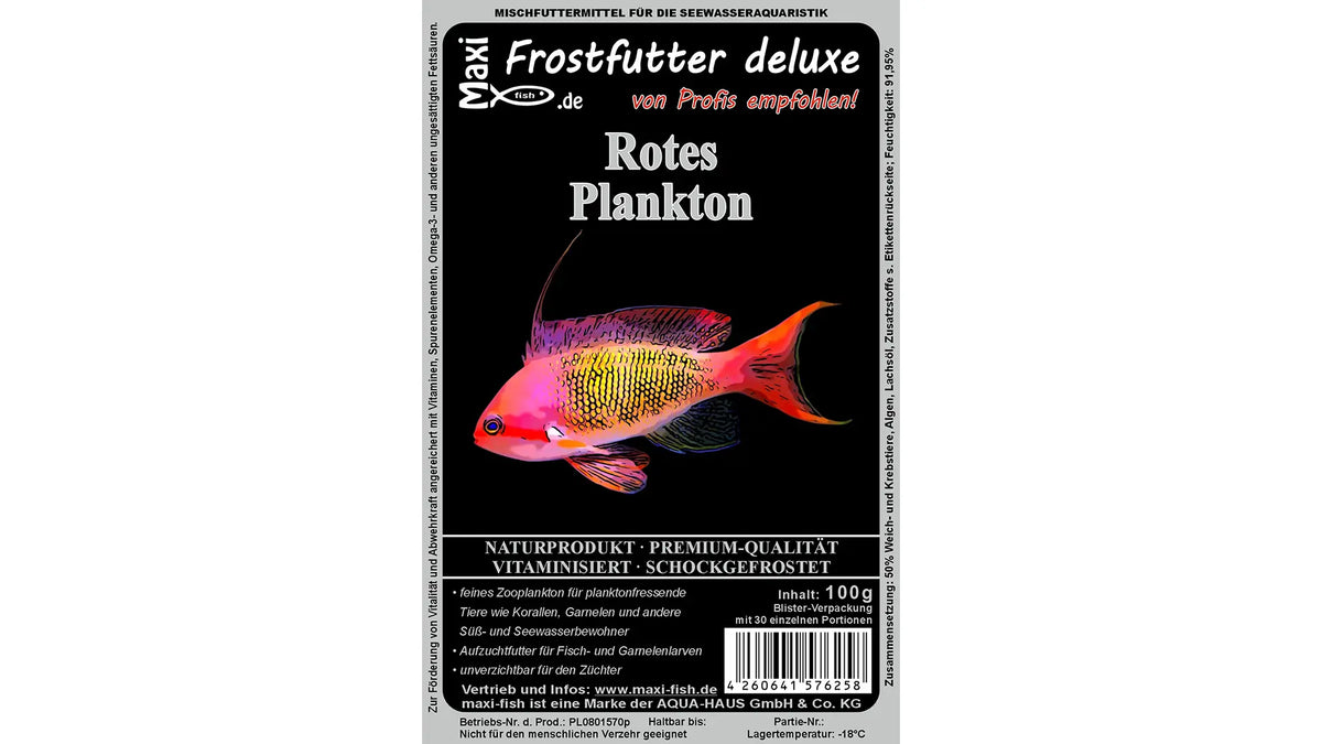 Rotes Plankton - Frostfutter von maxi-fish - Hochwertige Futterkultur