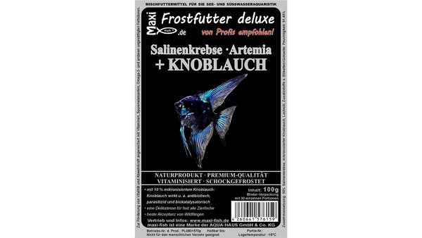 Salinenkrebse (Artemia) + Knoblauch - Frostfutter von maxi-fish