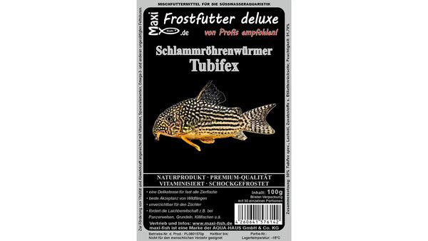 Schlammröhrenwürmer Tubifex Frostfutter von maxi-fish für Aquarien