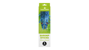 NatureHolic Garnelen Lollies Mineral Boost 5 Stück mit Mineralstoffen und Insekten als Shrimp Sticks für Panzeraufbau und Gehäuseaufbau