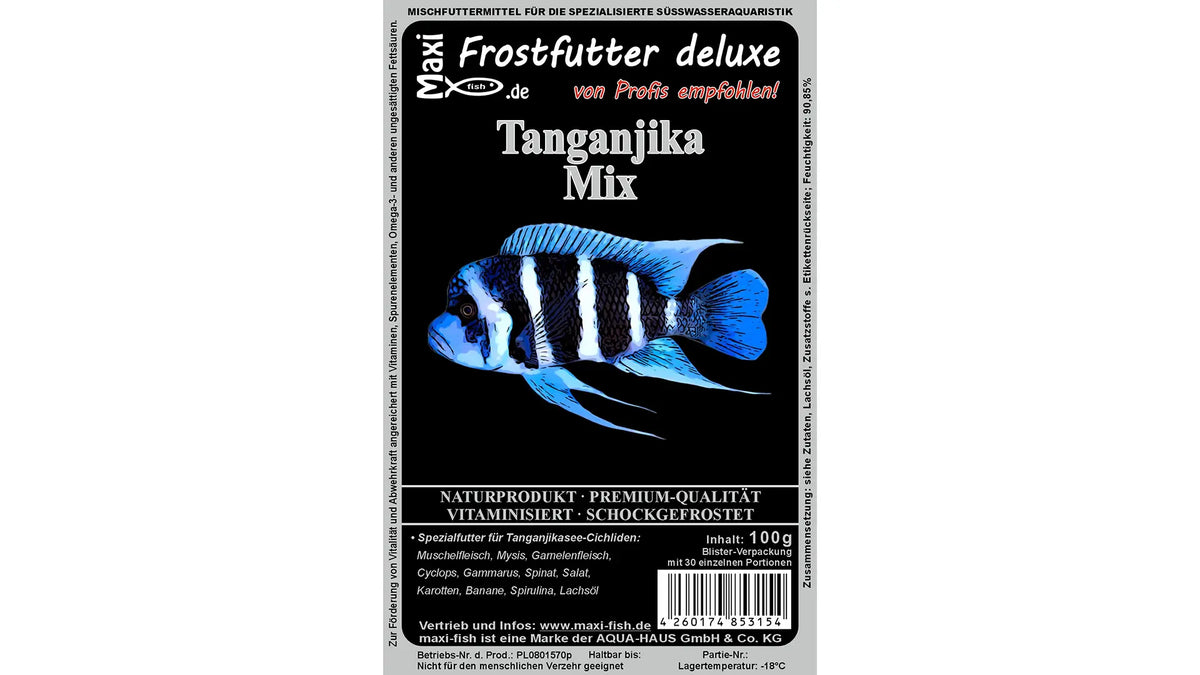 Tanganjika-Mix - Frostfutter von maxi-fish für Cichliden und Tanganjika-Bewohner