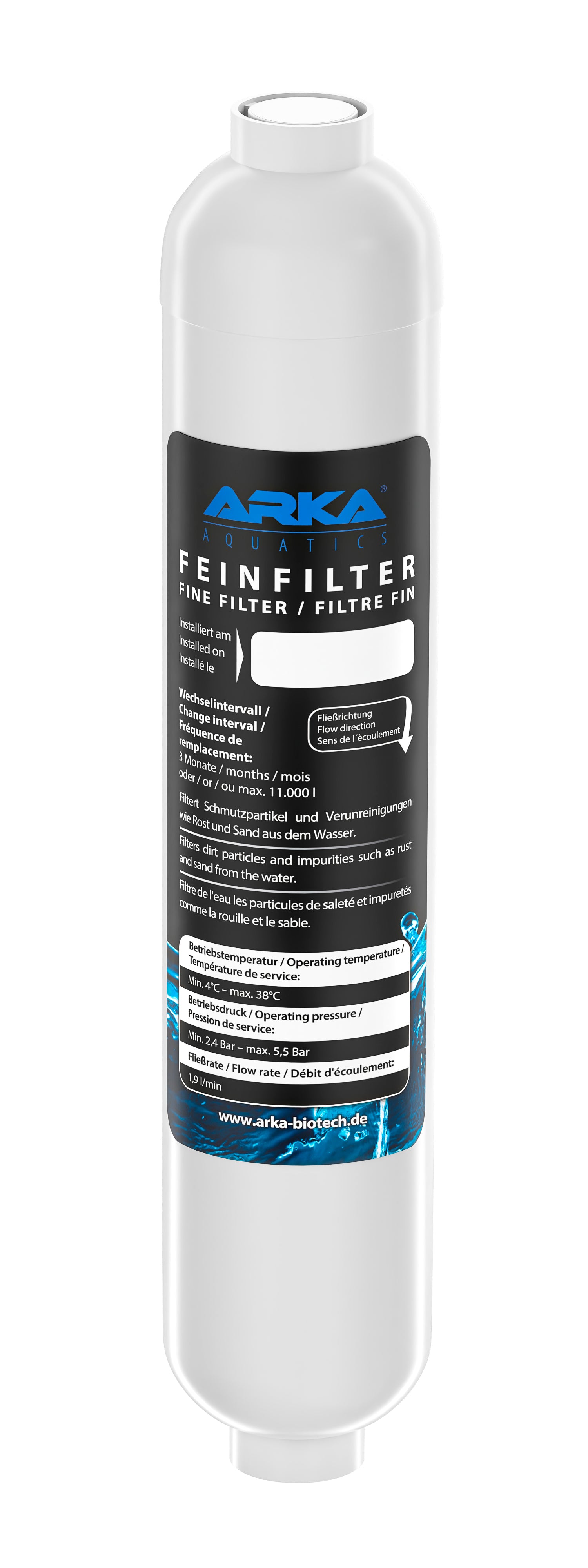 Wasserfilter mit ¼