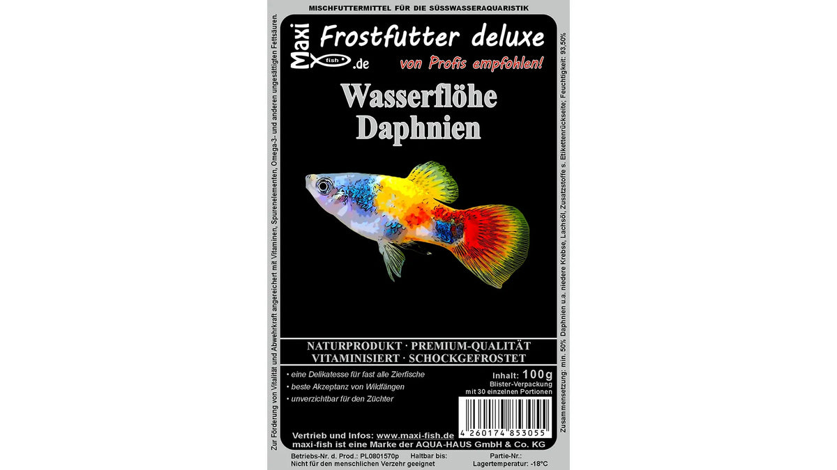 Wasserflöhe (Daphnien)-  Frostfutter von maxi-fish