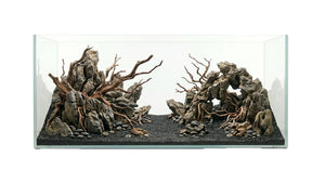 Aquascape Aquarium mit den Weißglas-Aquarium 100x50x50cm (LxTxH) 250l