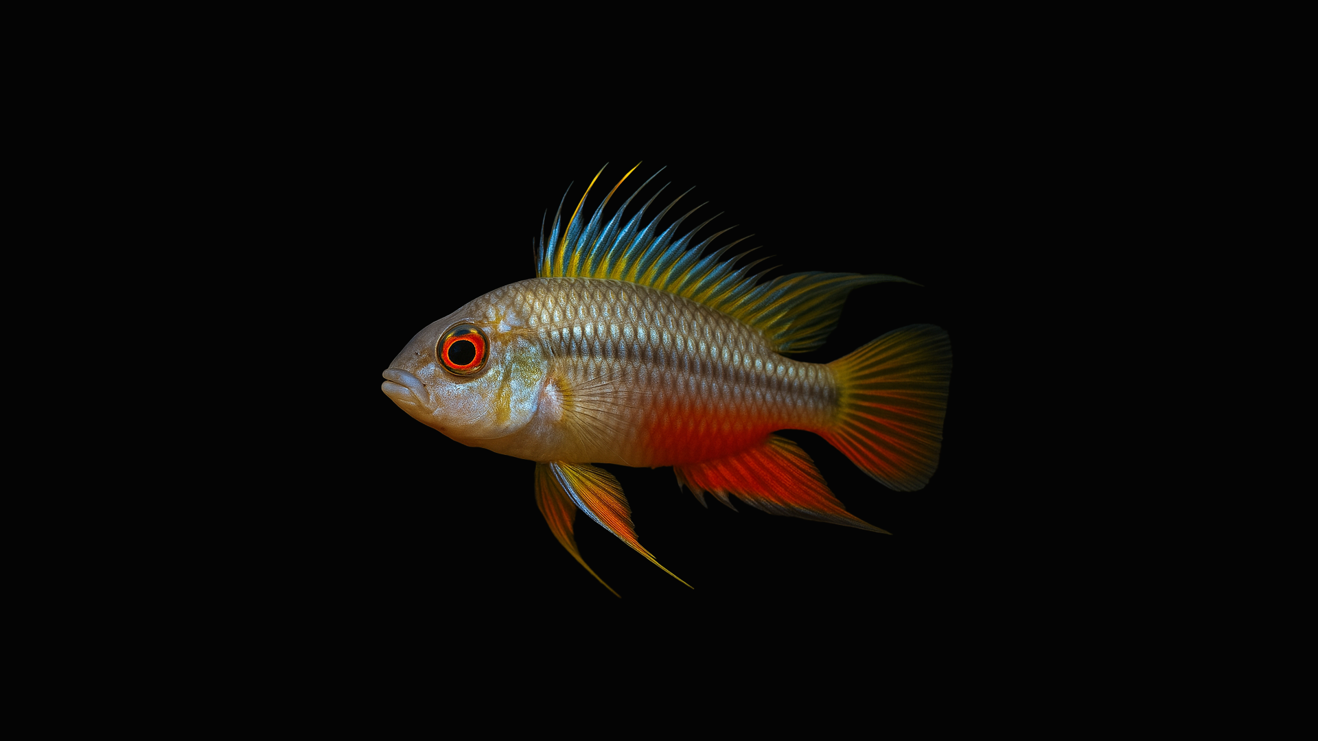 Zwergbuntbarsch - Agassizizwergbuntbarsch Rot -  Apistogramma agassizi (DNZ)