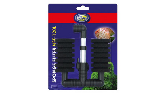 AquaNova - Luftheberfilter doppelter Bio-Schwammfilter bis 120l für Zuchtanlagen - GarnelenTv-Shop
AquaNova doppelter Bio-Schwammfilter für Aquarien bis 120L
