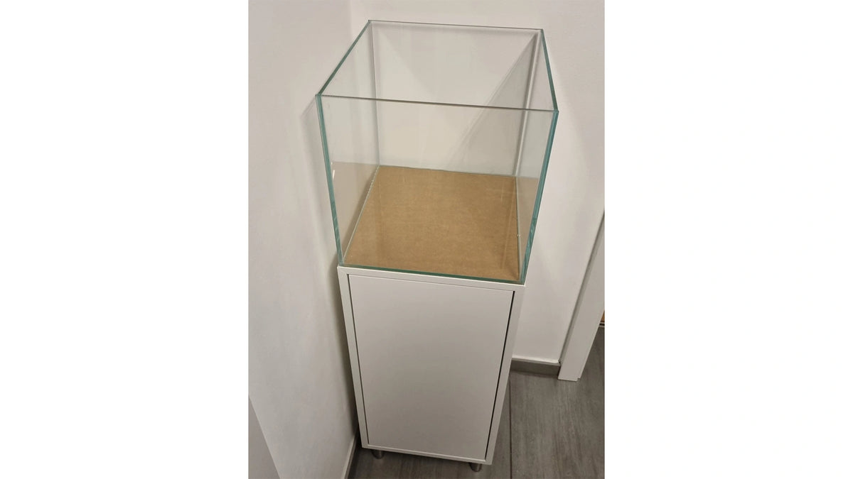 42L Weißglas Aquarium 34,5x35x35 cm IKEA Eket - Versandkostenfrei!