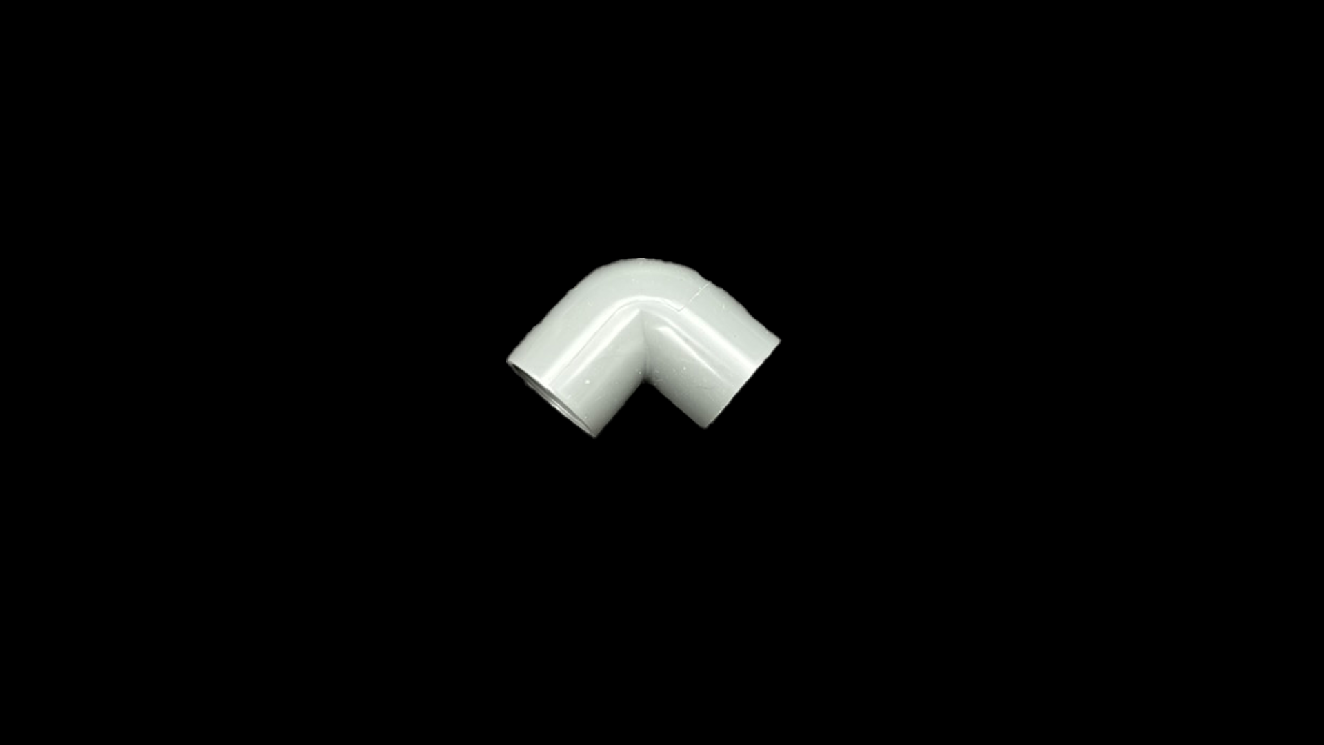 PVC-Winkel 90° mit Klebemuffen 20 mm Grau für Rohrverbindungen