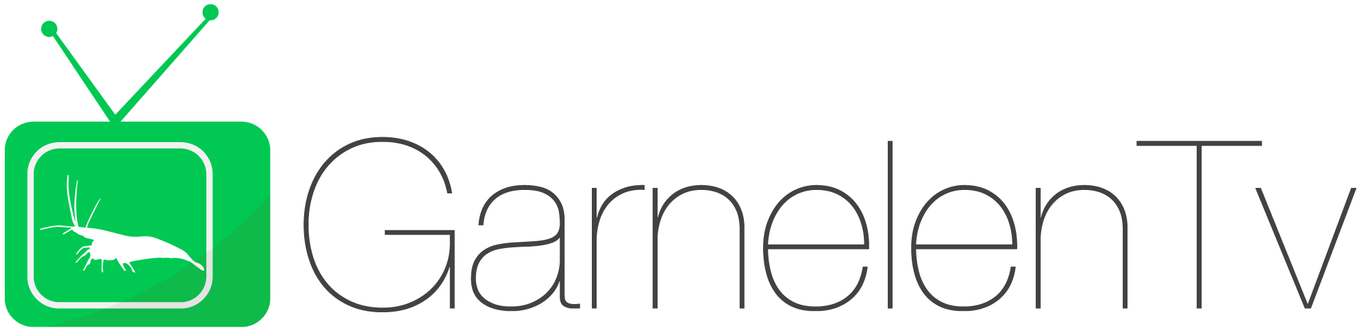 GarnelenTv Logo Transparent mit schwarzer Schrift