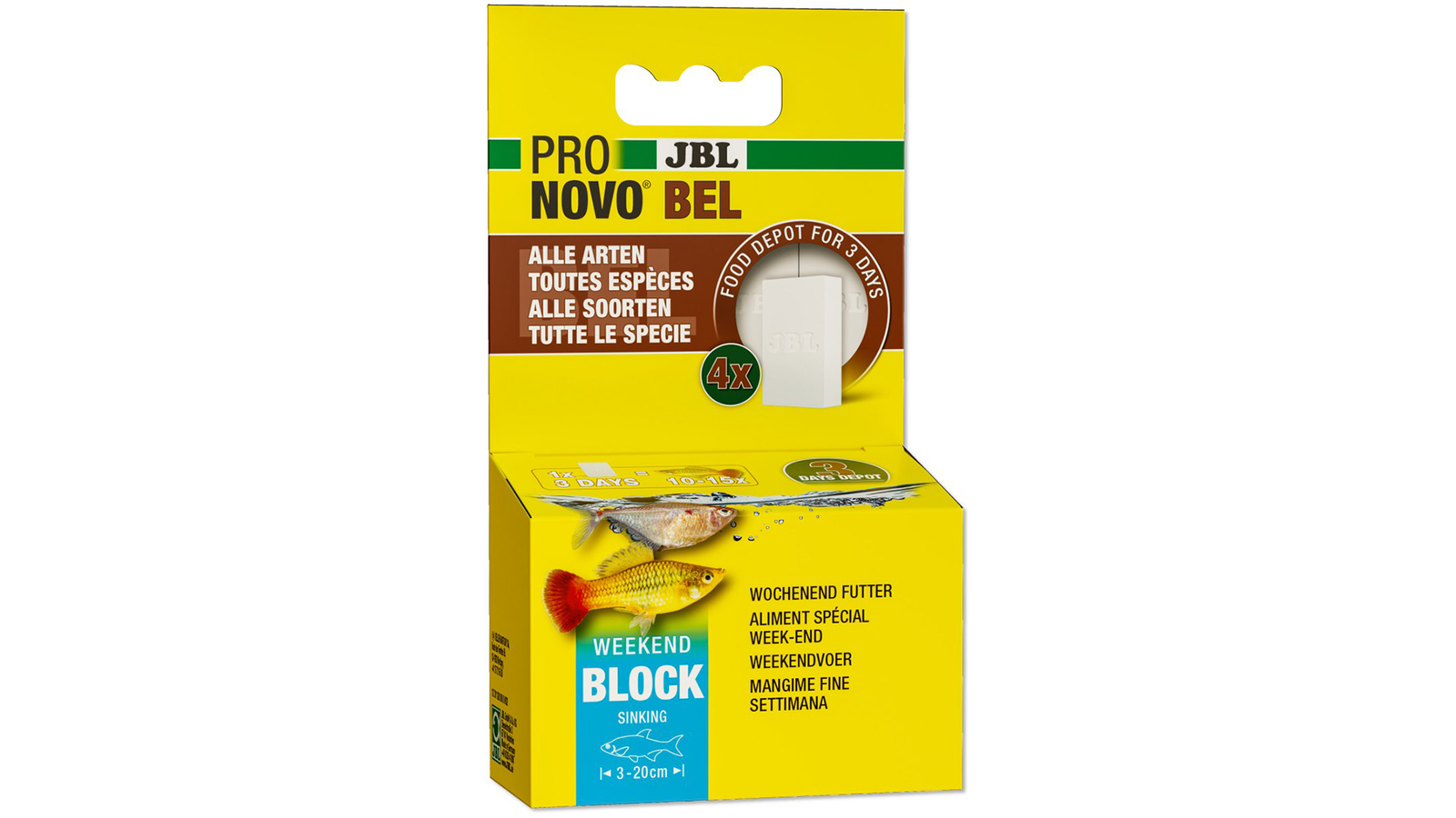 JBL PRONOVO BEL WEEKEND – Futterblock für Aquarienfische