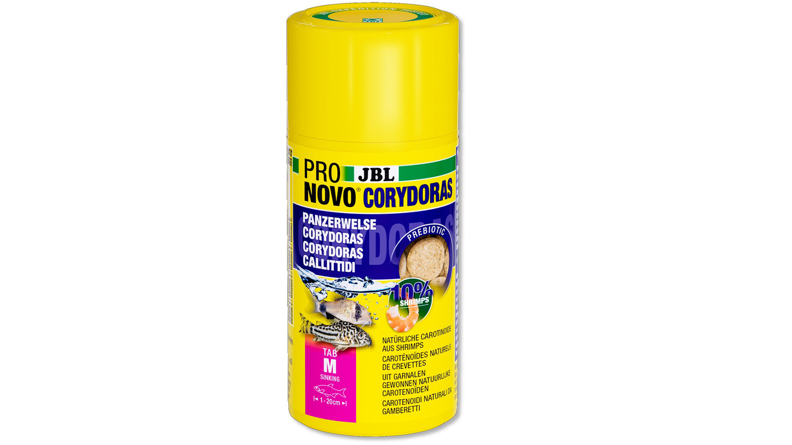 JBL PRONOVO Corydoras Tab M 100ml – Futtertabletten für Panzerwelse.

