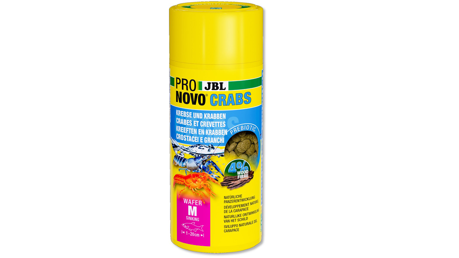 JBL PRONOVO CRABS WAFER – Hauptfutter für Krebse und Krabben