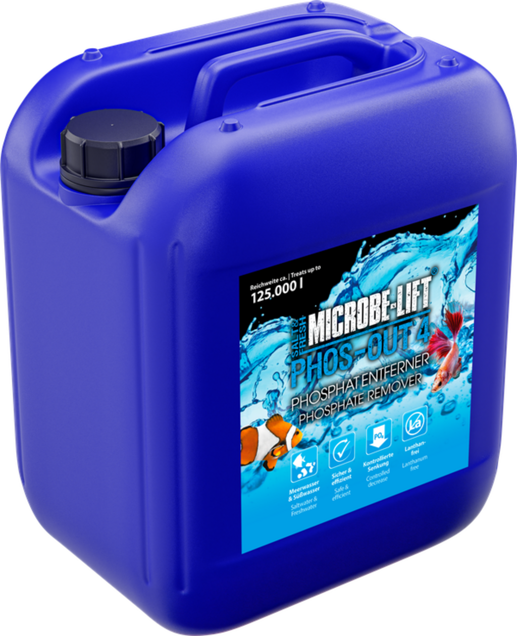 Phosphatentfernung mit Microbe-Lift Phos-Out 4 Polymerformel