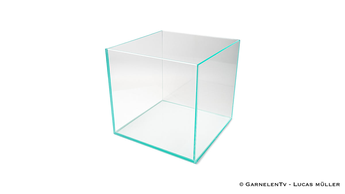 OptiWhite-Aquarium 20x20x20cm (LxTxH) 8l - GarnelenTv-Shop