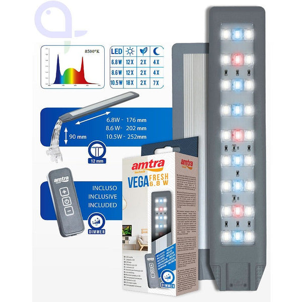 Amtra - Klemmleuchte Vega LED FRESH 10,5W - GarnelenTv-Shop