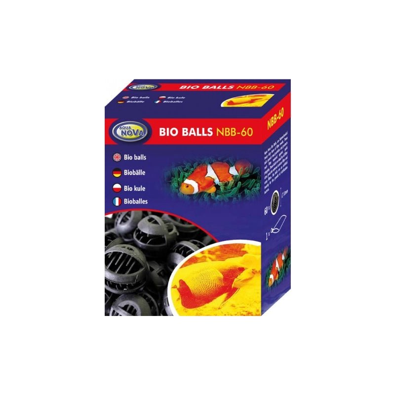 Aqua Nova Bio Balls - 60 Stück | Filtermedium - GarnelenTv-Shop