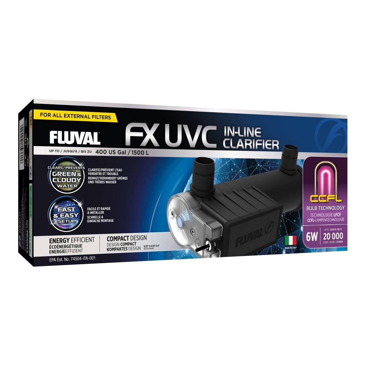 Fluval FX UVC In Line Clarifie - CFFL Technologie - GarnelenTv-Shop