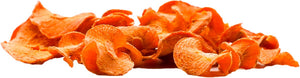 Getrocknete Karotten Chips für gesunde Garnelen