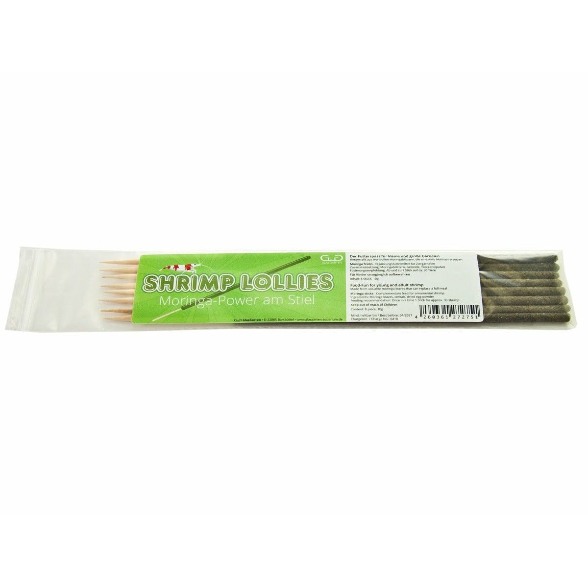 GlasGarten Shrimp Lollies - Moringa Power - GarnelenTv-Shop

GlasGarten Shrimp Lollies Moringa Power für Garnelen

