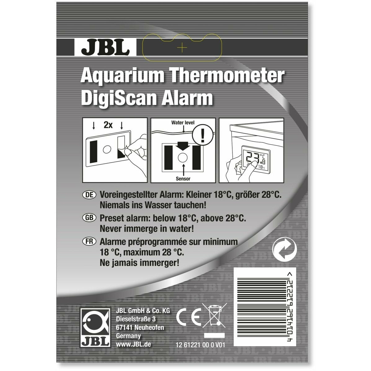 JBL Aquarium Thermometer DigiScan Alarm - GarnelenTv-Shop

Klebethermometer JBL DigiScan mit Temperaturanzeige

