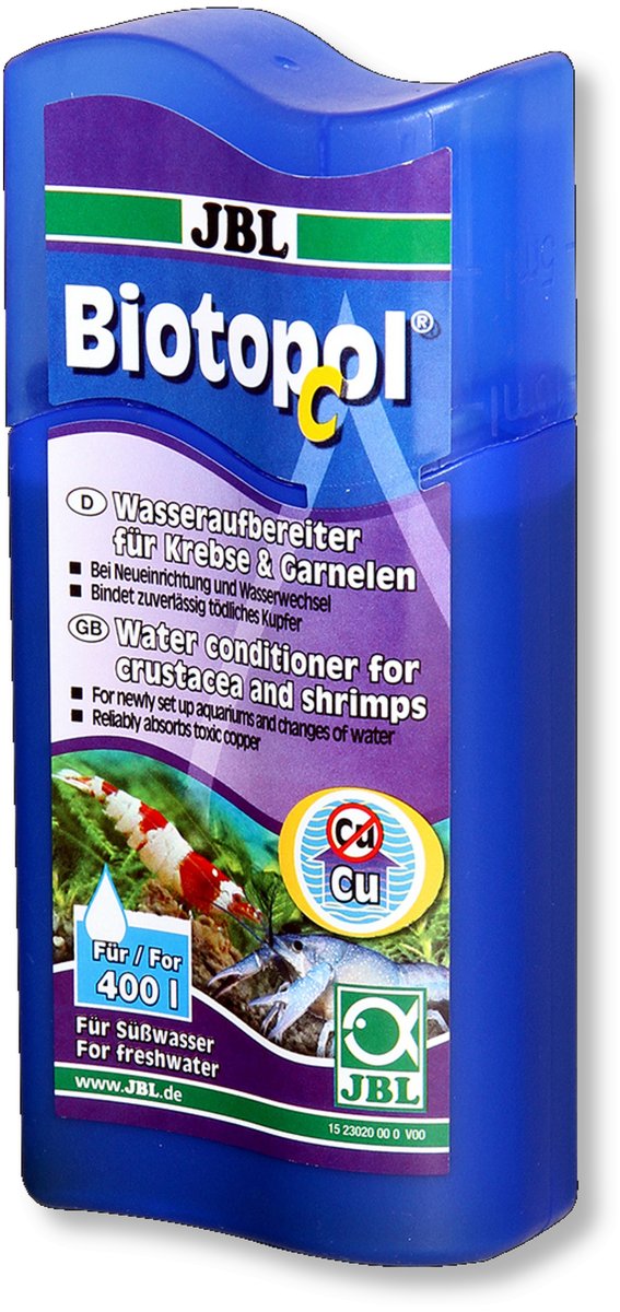 JBL Biotopol C Wasseraufbereiter für Garnelen und Krebse 100 ml