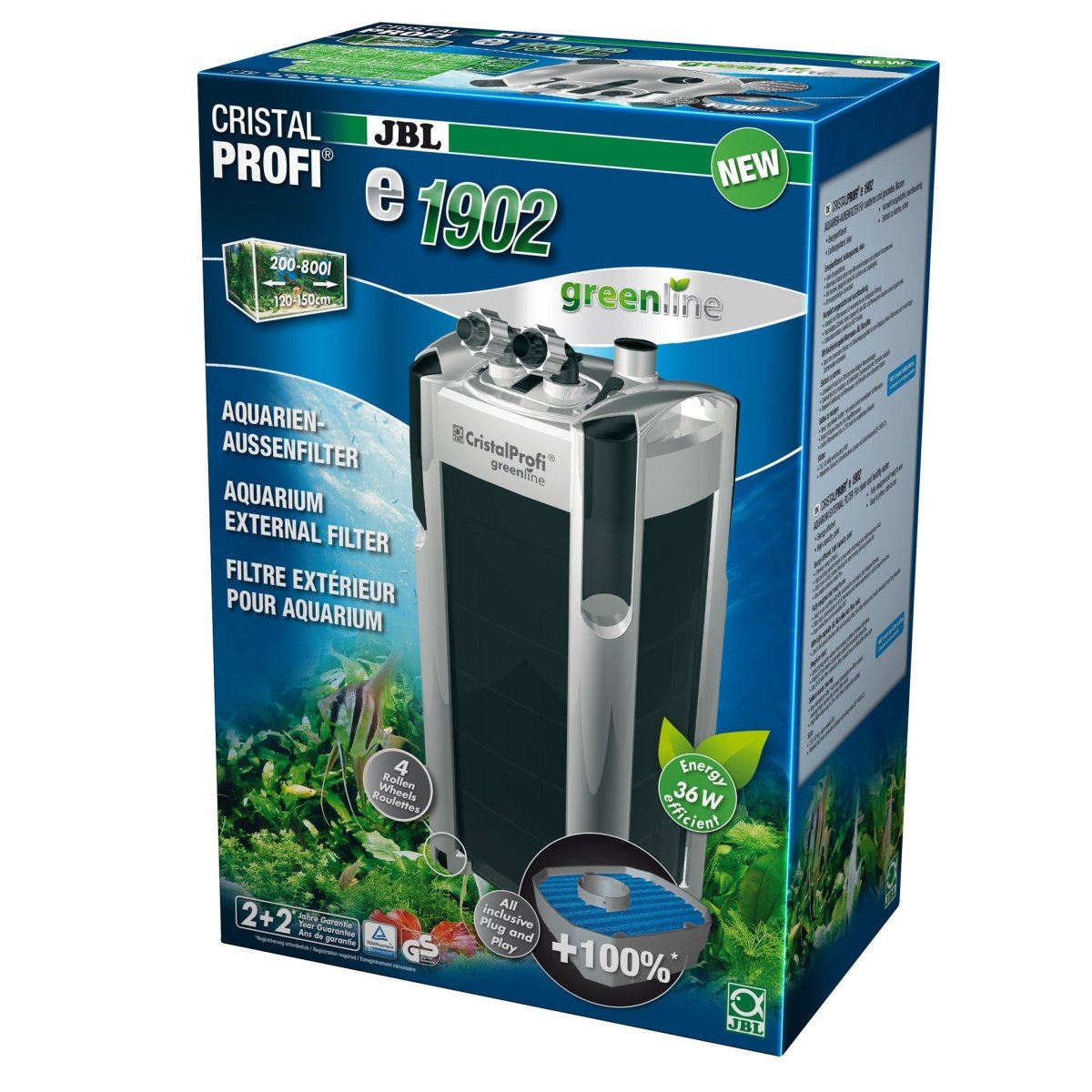 JBL CRISTALPROFI e1902 greenline - GarnelenTv-Shop
Außenfilter JBL CristalProfi Greenline für Aquarien

