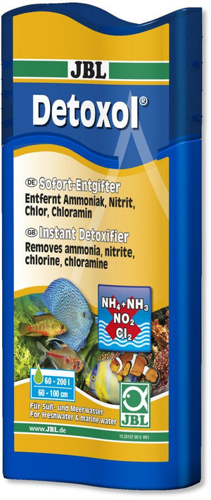 Neutralisiert Giftstoffe in Aquarien mit JBL Detoxol