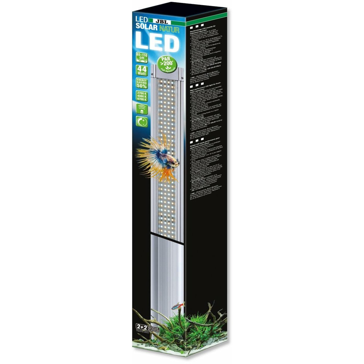 Wassergeschützte JBL LED SOLAR NATUR Leuchte für Aquarium