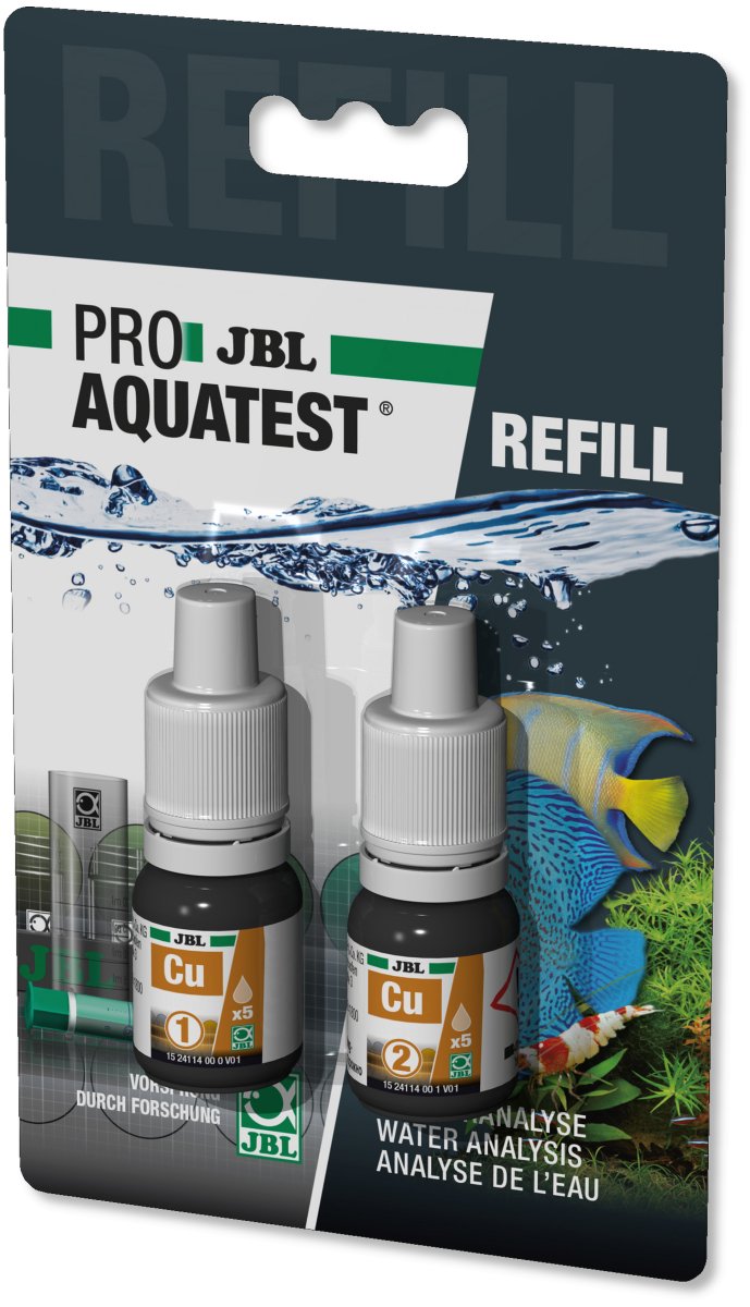 JBL PROAQUATEST Cu Kupfer - GarnelenTv-Shop

Kupfergehalt messen im Aquarium oder Teich mit JBL PROAQUATEST Cu

