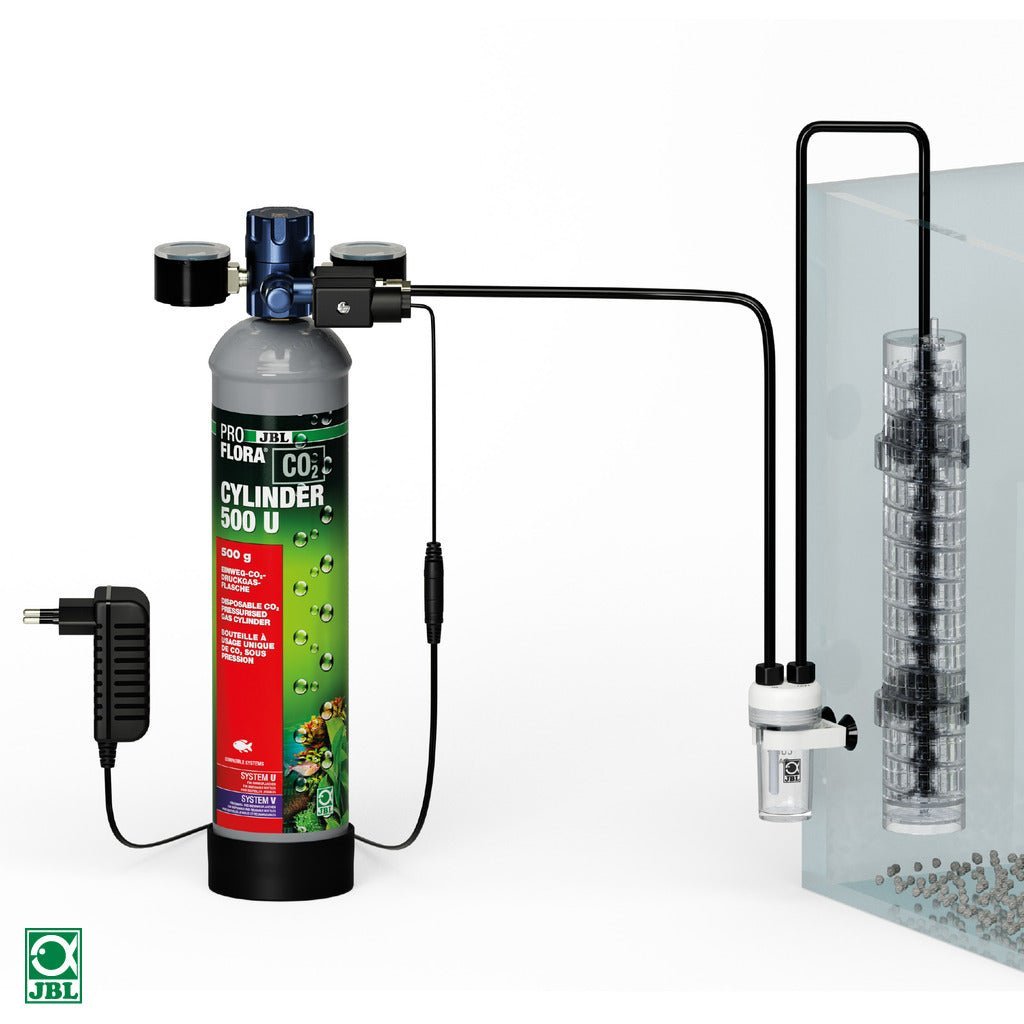 CO2-Anlage für Aquarien mit Reaktor und Manometer