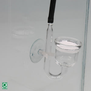 Blasenzähler with Rückschlagventil for CO2 system