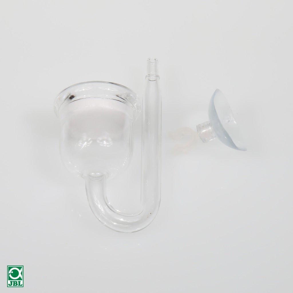 Glas CO2-Diffusor mit Saugnapf für Aquarienscheibe