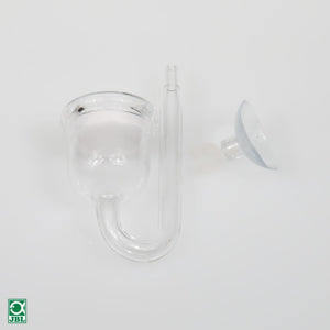 Glas CO2-Diffusor mit Saugnapf für Aquarienscheibe