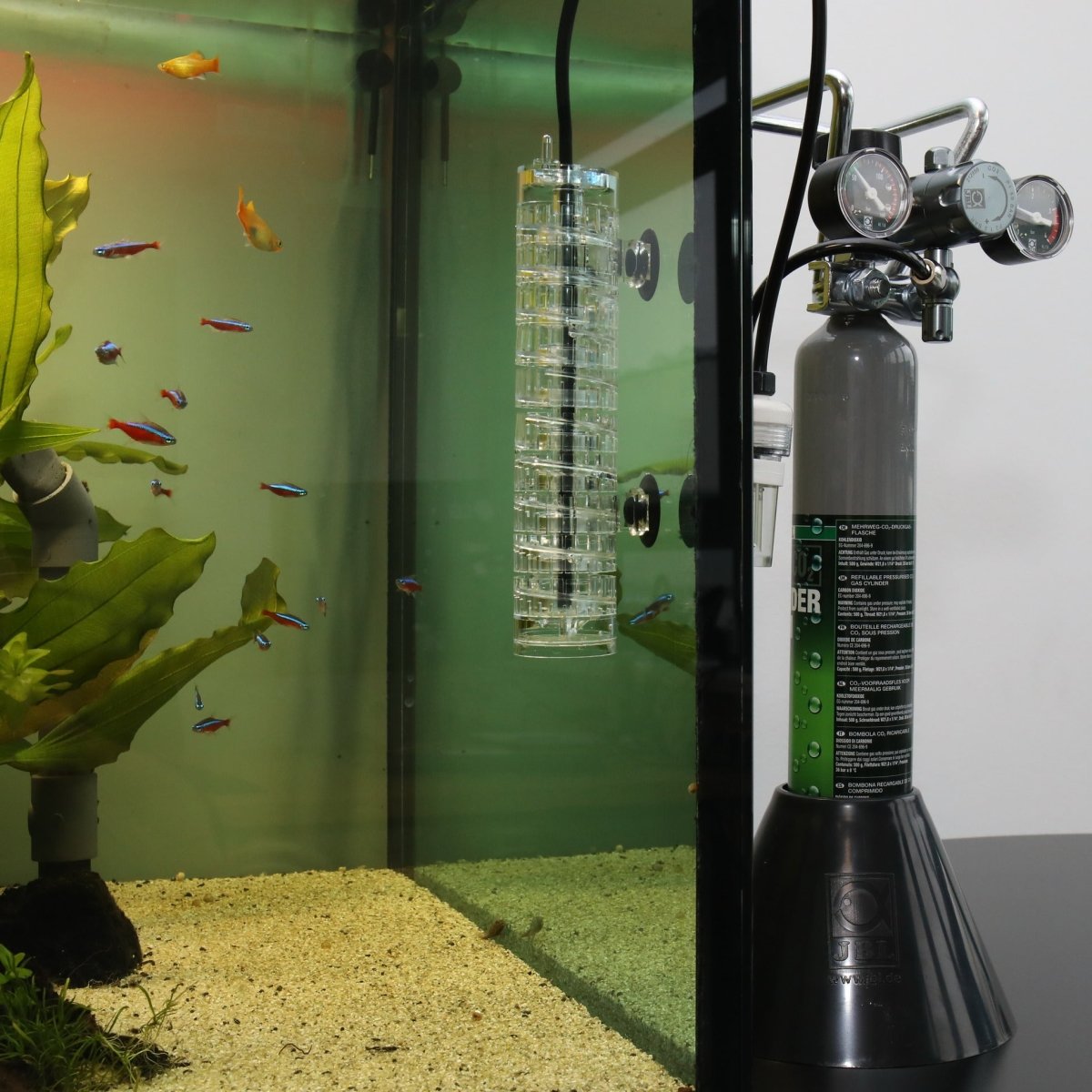 Komplettset CO2-Reaktor JBL SPIRAL 10 mit Schlauch und Haltern