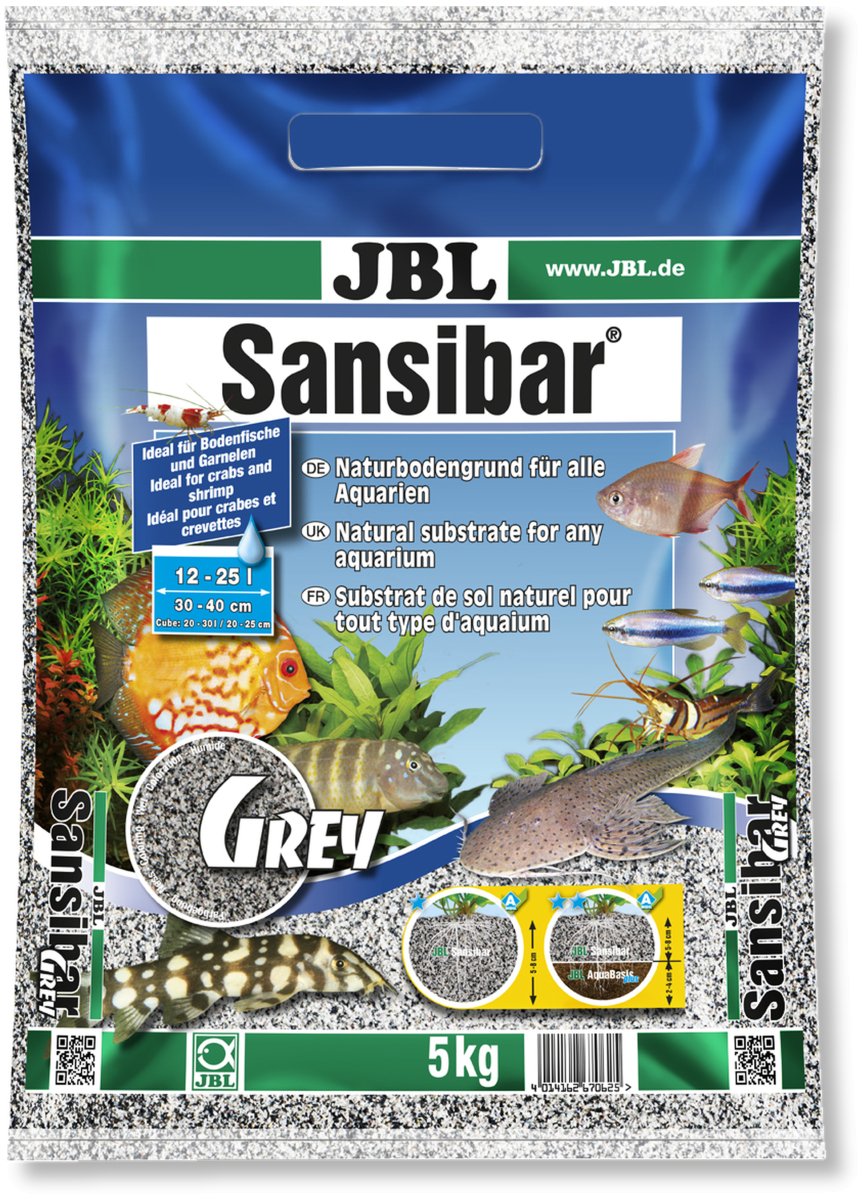JBL Sansibar Grey feiner Sandboden für Aquarien