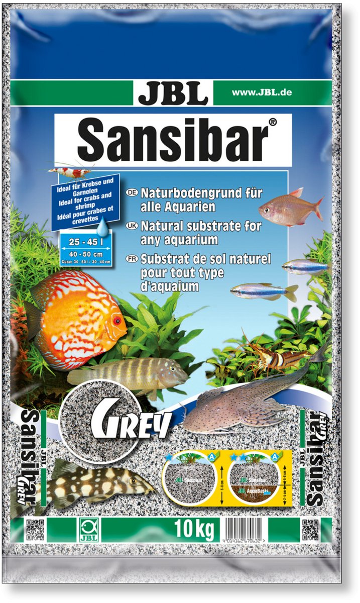 JBL Sansibar Grey feiner Sandboden für Aquarien