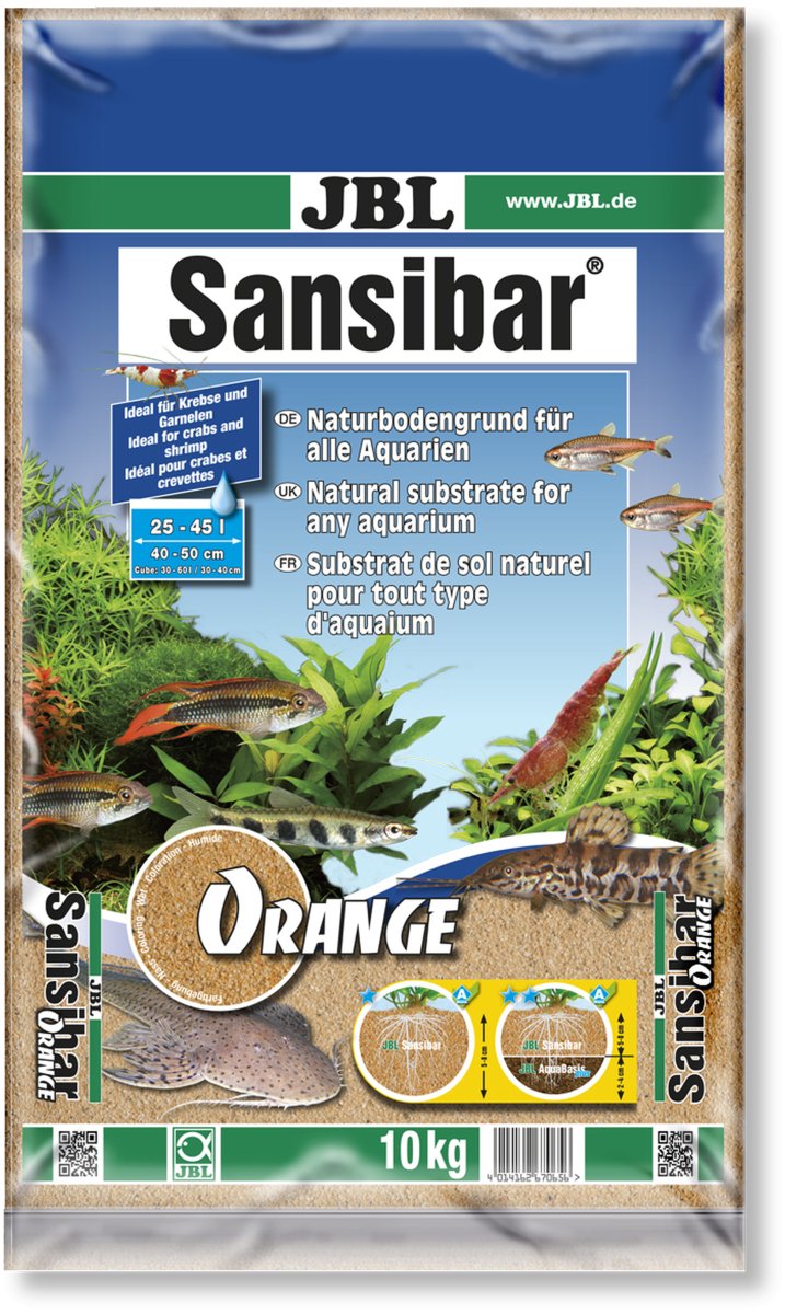 JBL Sansibar Orange – Feiner oranger Sand für Aquarien