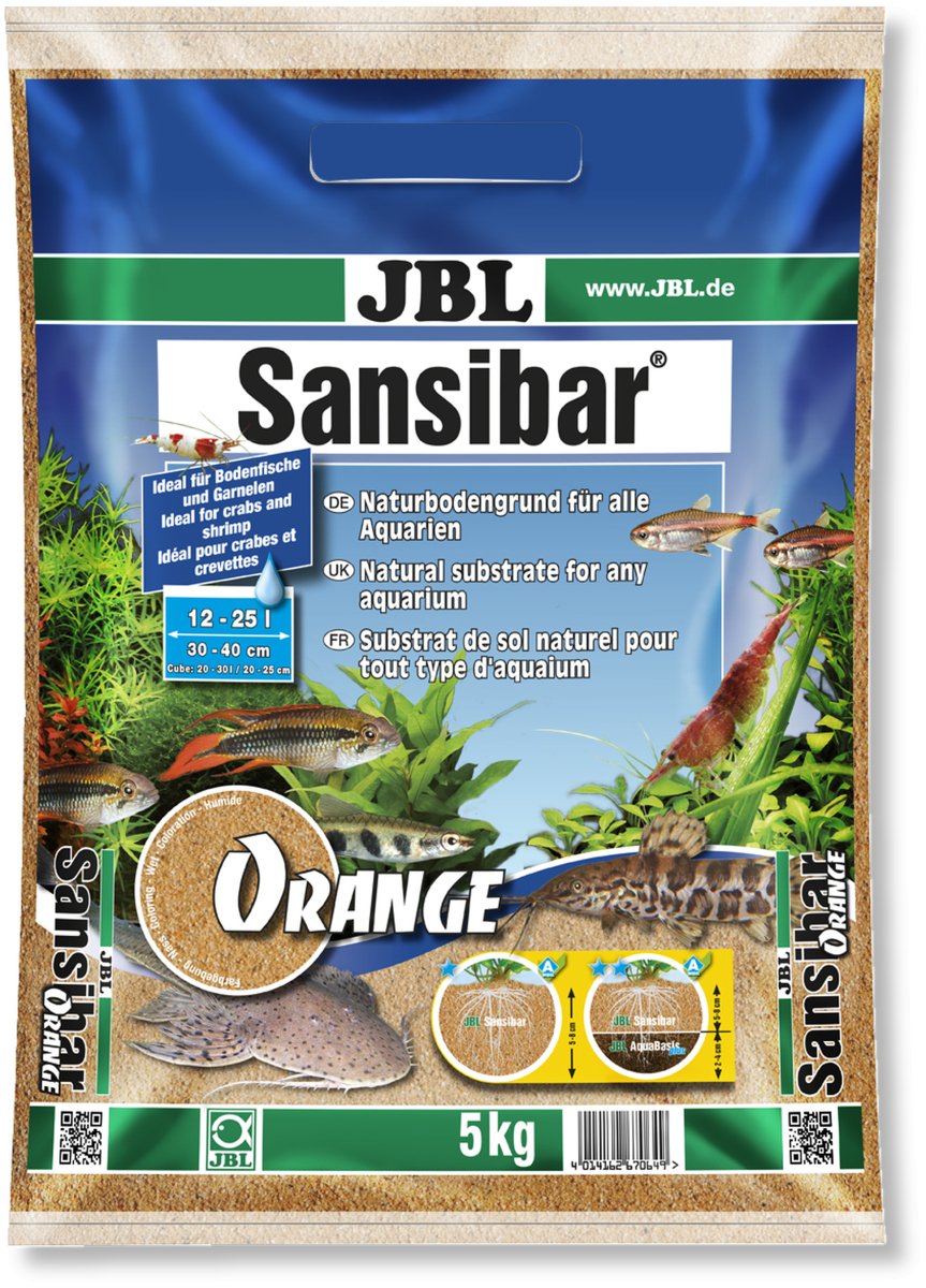 JBL Sansibar Orange – Feiner oranger Sand für Aquarien