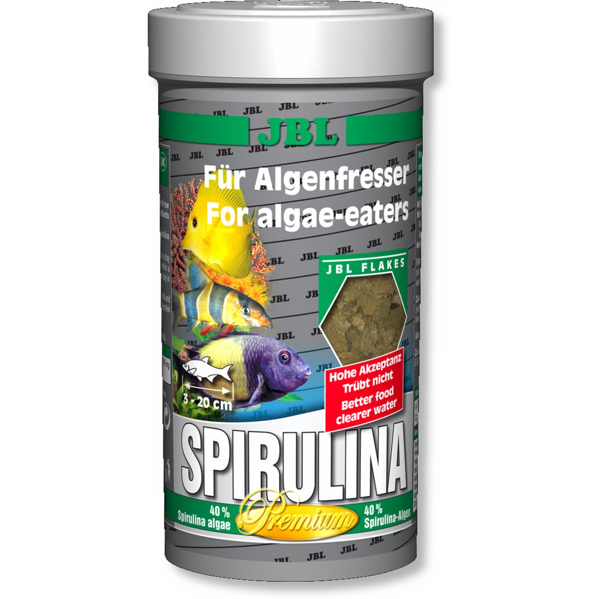 JBL Spirulina 250ml - GarnelenTv-Shop

JBL Spirulina 250ml Futter für Algenfresser im Aquarium
