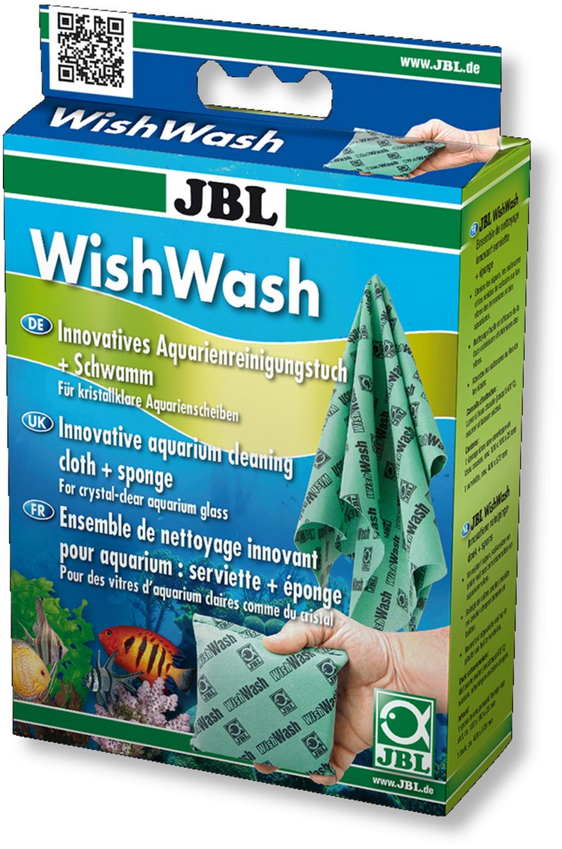 JBL WishWash Reinigungstuch und Schwamm für Aquarien & Terrarien