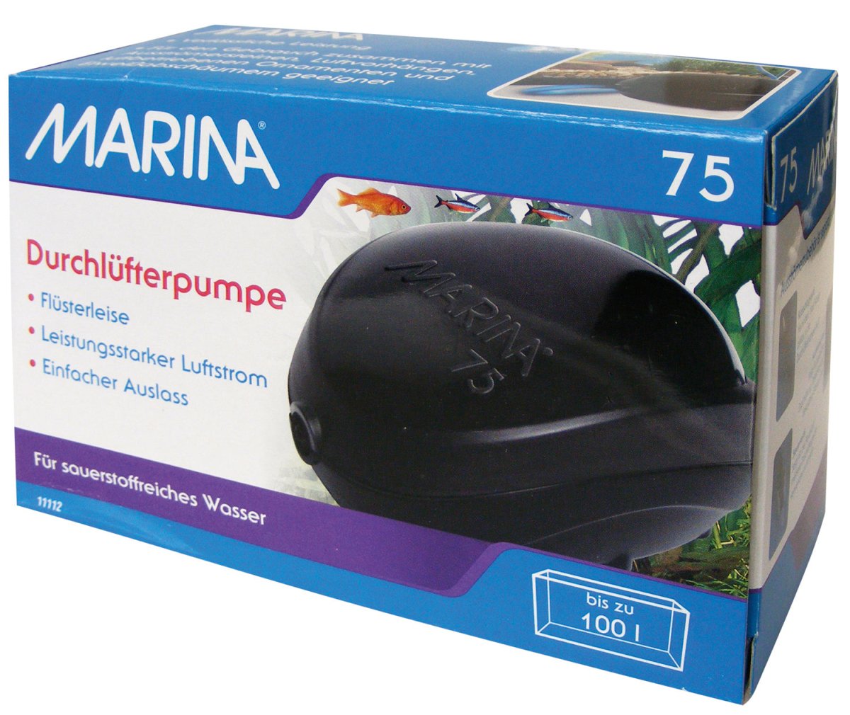 Marina Durchlüfterpumpe / Membranpumpe / Luftpumpe - GarnelenTv-Shop
Marina Durchlüfterpumpe – flüsterleise und leistungsstark

