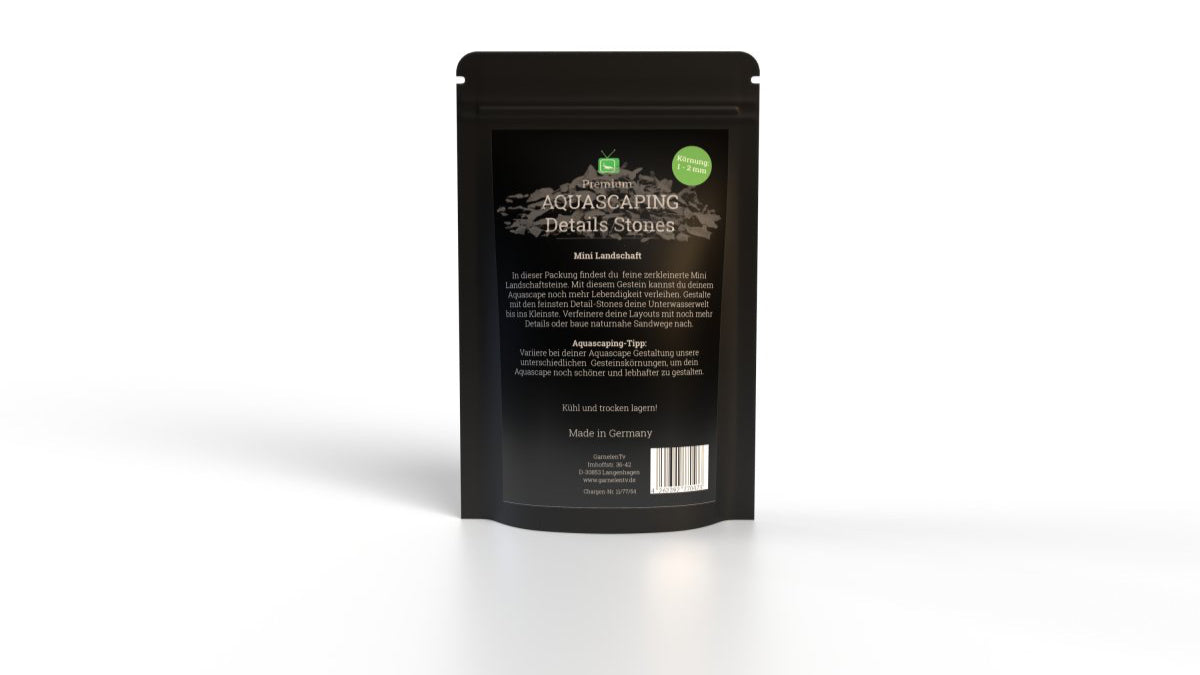 Premium Aquascaping Detail Stones "Mini Landschaft" 1 -2 mm - GarnelenTv-Shop

Mini Landschaft Detailsteine 1–2 mm fürs Aquascaping

