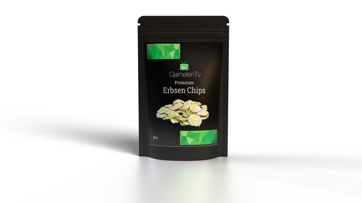 I am Green Erbsen Chips mit Zuckerrohr Verpackung