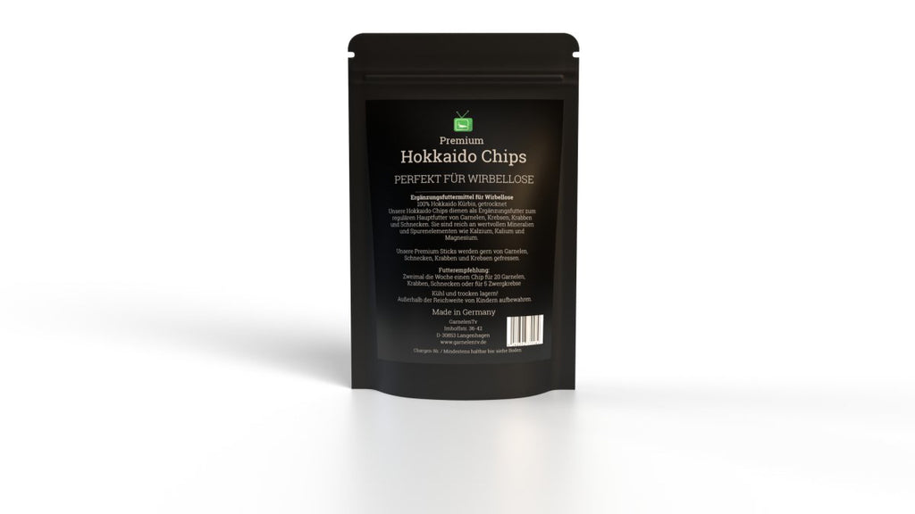 hokkaido aufbewahren Premium Hokkaido Chips 10 g für Garnelen | Natürliches Ergänzungsfutter