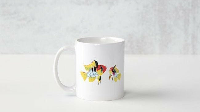 &quot;Schmetterlingsbuntbarsch&quot; Tasse GarnelenTv Merchandise - GarnelenTv-Shop