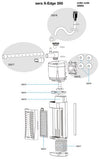 Sera X-Edge 700 Eckfilter – Stufenlos regulierbar