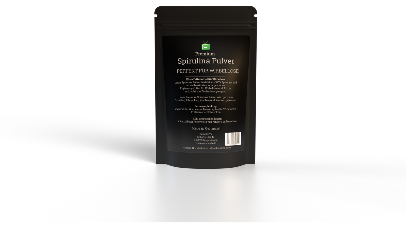 Garnelenfutter Spirulinapulver 25g GarnelenTv